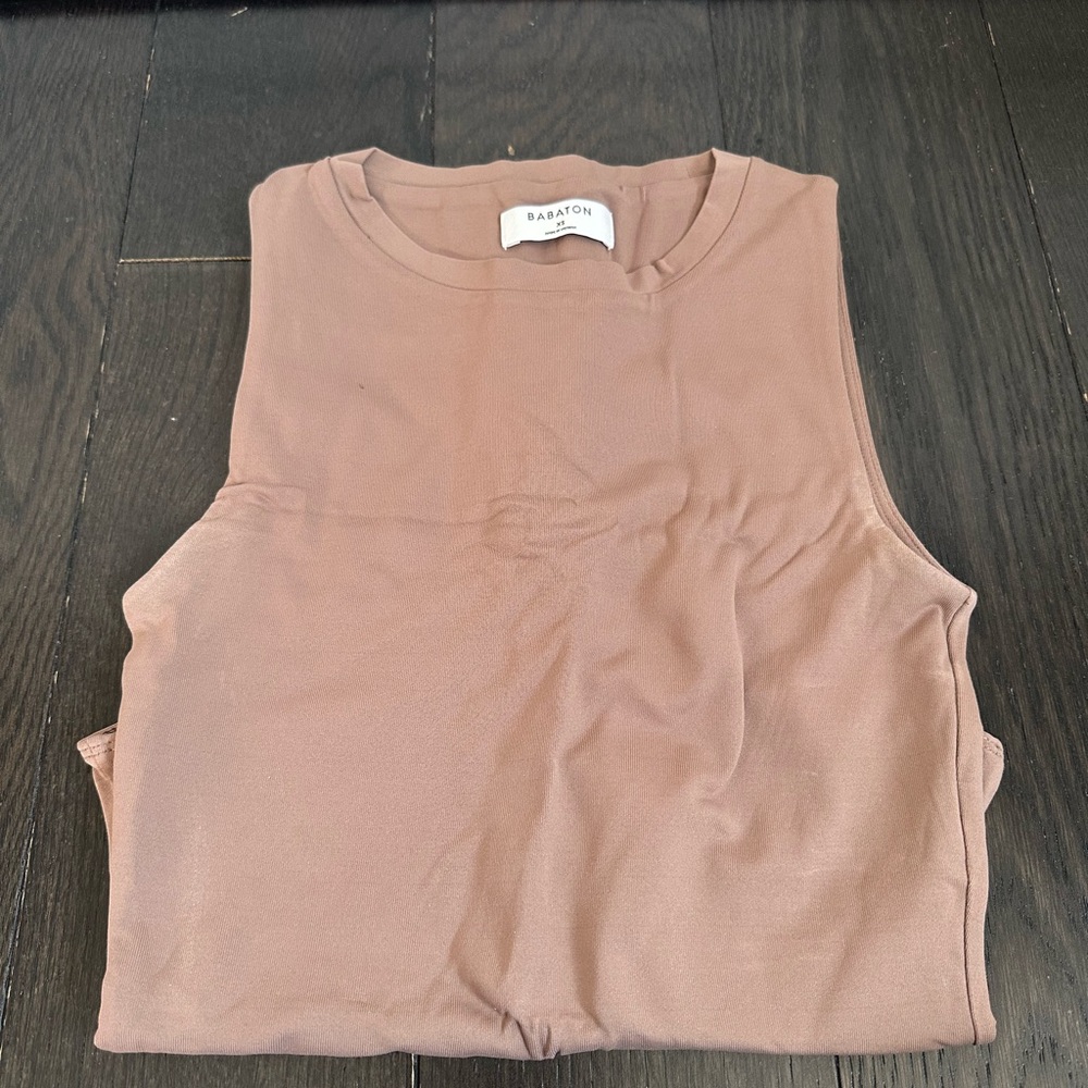 Aritzia Babaton Sleeveless Brown Bodysuit